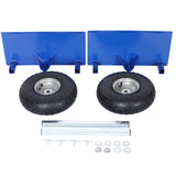 600lb Panel Dolly 10in Pneumatic Wheels Blue