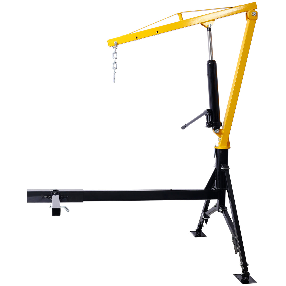 Receiver Hitch Mounted Hydraulic Swivel Pickup Truck Crane 1000 lbs Capacity Na May 3 Boom Capacities na 500 lbs 750 lbs at 1000 lbs--Dilaw