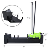 10-Tonnen-Holzschneider, manueller hydraulischer Holzspalter mit 2 Geschwindigkeitsrädern, langlebiger manueller Holzspalter mit horizontalem Vollstahlträger, arbeitssparende Maschine – stabil und sicher