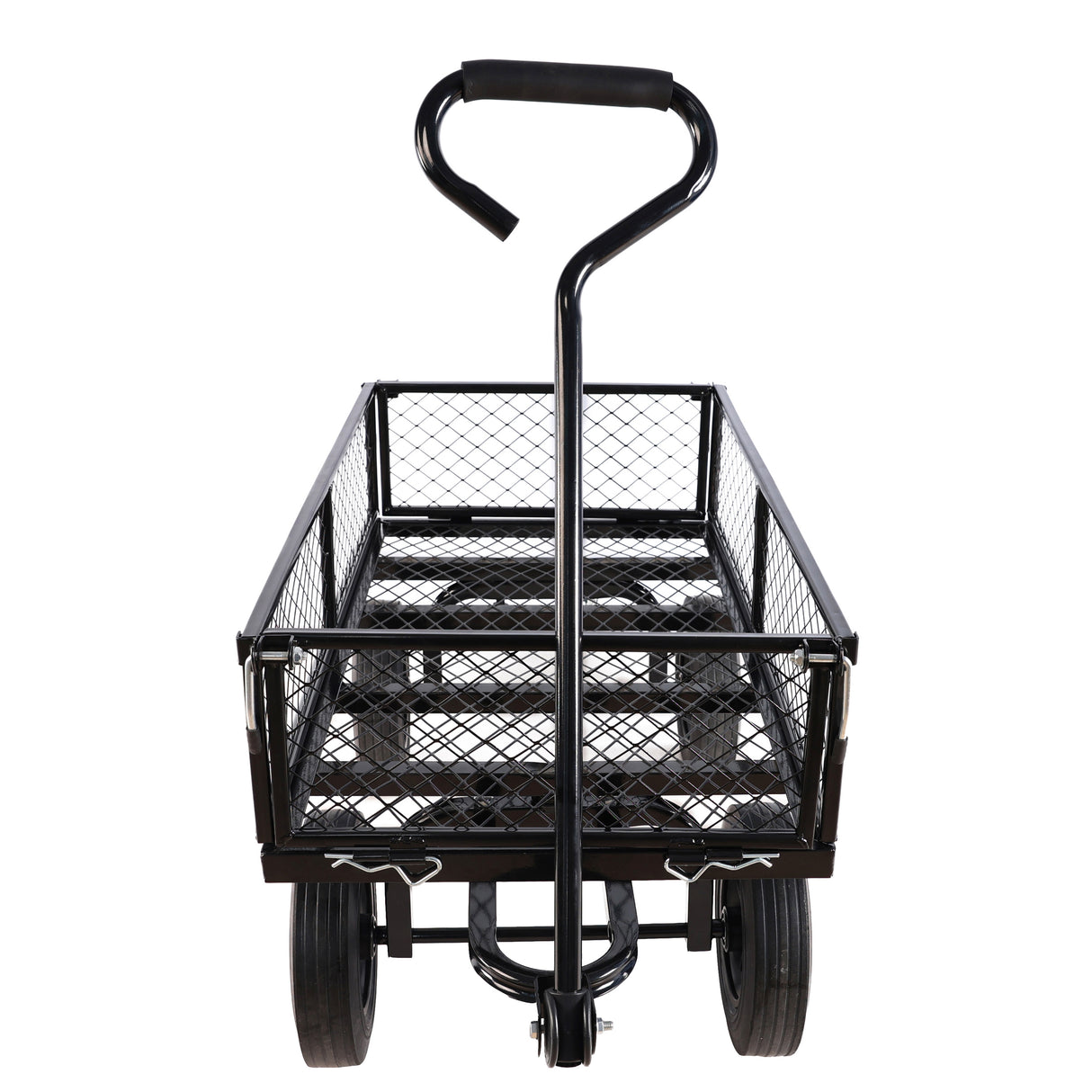 Roues solides outils chariot chariot camions de jardin Transport bois de chauffage noir