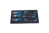 4 Drawers Tool Cabinet with Tool Sets Blue