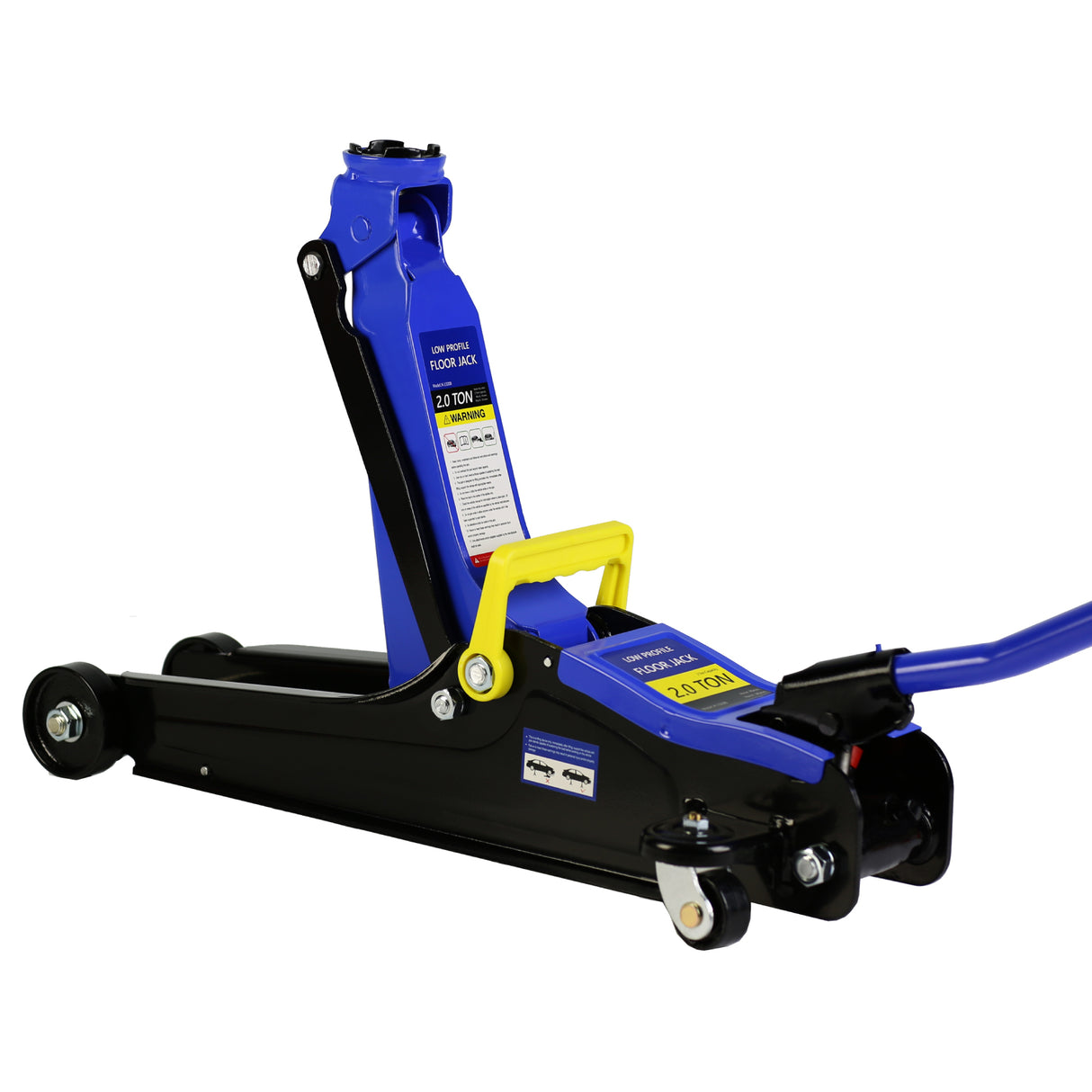 Floor Jack 2 Ton Low Profile Floor Jack HeavyDuty Steel Racing Floor Jack with Single Piston Quick Lift Pump Floor Jack Lifting Range 3.3"-15.2"