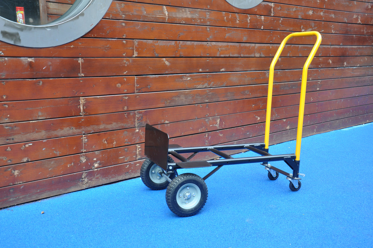 Hand Truck Dual Purpose 2 Wheel Dolly Cart at 4 Wheel Push Cart na may Swivel Wheels 330 Lbs Capacity Heavy Duty Platform Cart para sa Paglipat ng Warehouse Garden Grocery