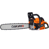 20inch 58cc Gasoline Chain Saw for Trees Wood Cutting 2-Cycle EPA Compliant Orange