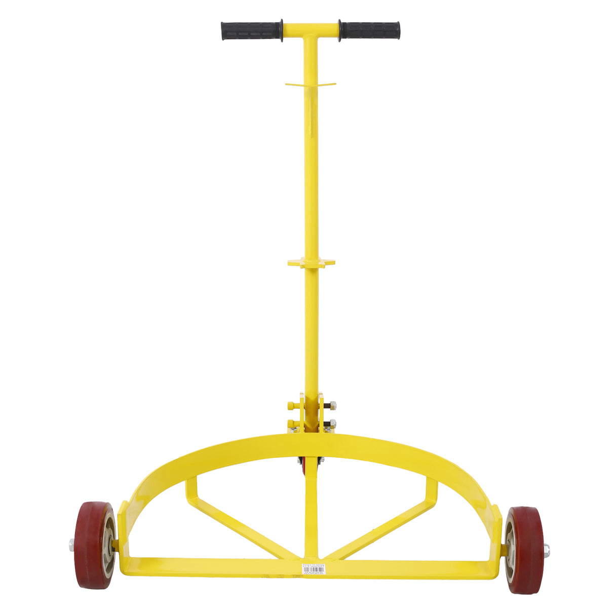 Chariot à tambour de 55 gallons, 1 paquet, capacité de 1200 lb, chariot à rouleaux pour baril d'huile, chariot à tambour à profil bas en acier, jaune