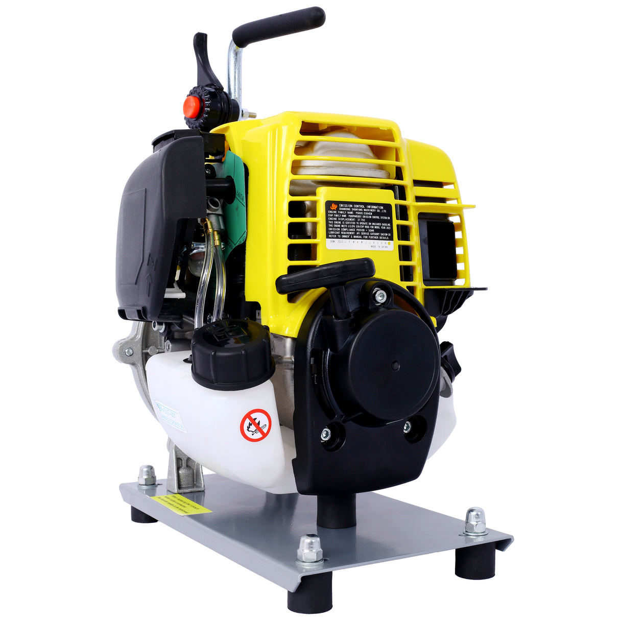 38CC 4 Stroke Gasoline Water Pump 1.5Inch Portable Gas Powered Transfer Pump Commercial Engine para sa Flood Landscaping o Gardening Irrigation 8500r/min 10FT x 1"Suction 1.5" Lay Flat Hose