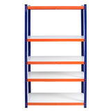 Kapazität Garagenlagerregale Heavy Duty Blau Orange