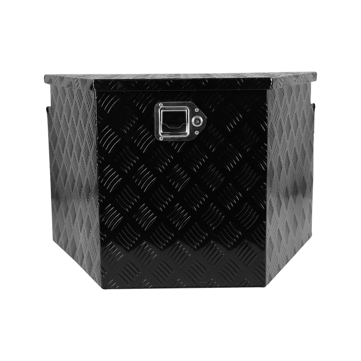 Trailer Aluminum Alloy Diamond Plate Tongue Box Tool Chest Heavy Duty Storage with Lock and Keys Utility for Pickup Truck RV Trailer 28.5"x17.7"x18.5"