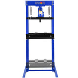 Hydraulic Shop Floor Press 20 Ton Steel H-Frame with Plates Adjustable Working Table Stand Jack for Gears and Bearings