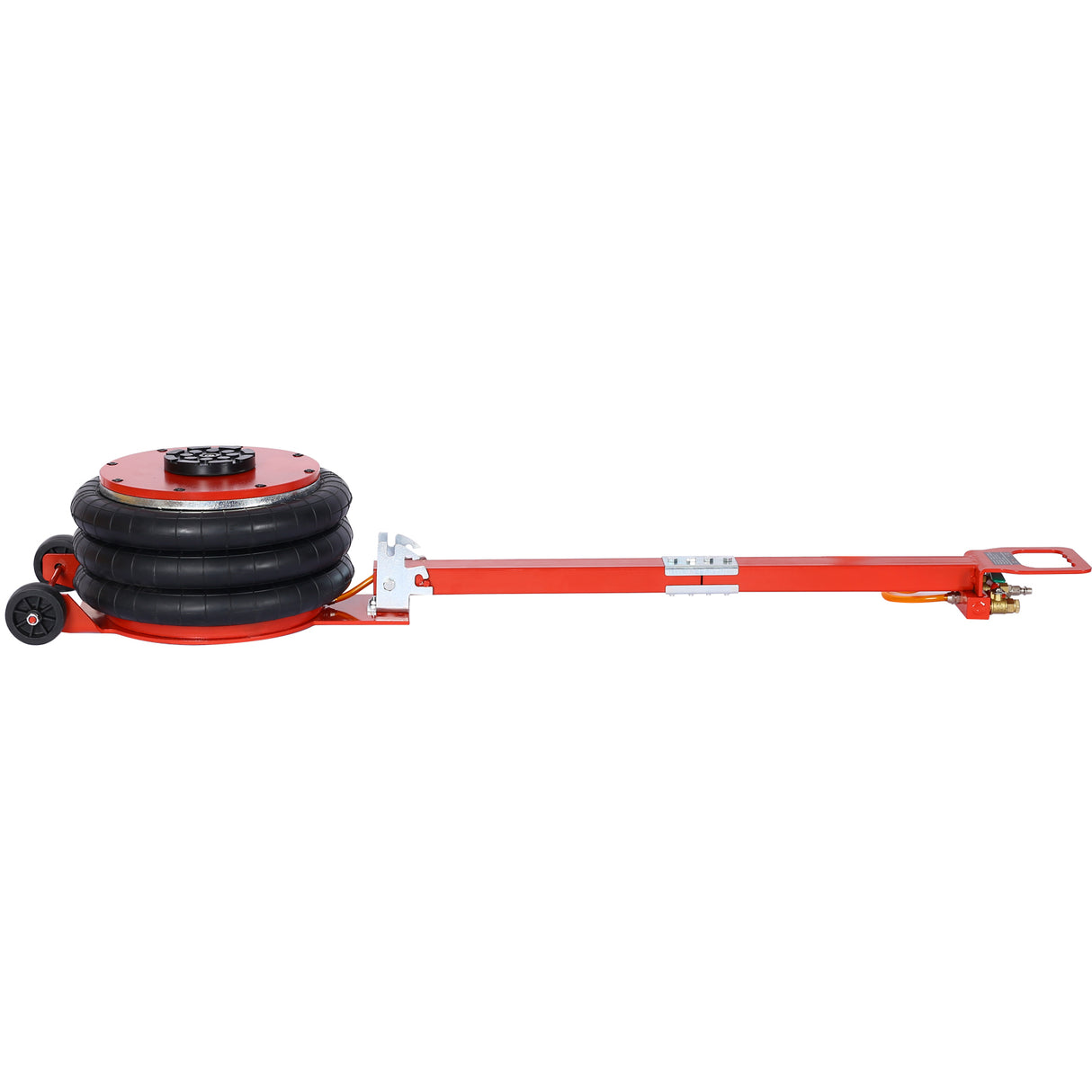 5T Triple Bag Air Jack Pneumatisch Heffen 16 inch Capaciteit 11000 lbs Gemakkelijk inklapbaar Terrein Rood