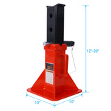 1 Pair Heavy Duty Pin Type Professional Car Jack Stand with Lock 22 Ton (44,000 lb) Capacity Red