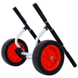 Heavy Duty Kayak Cart Width Adjustable Canoe na may 12inch Flatfree Beach Wheels Boat Dolly Transport Carrier Adjustable Width Trolley na may Airless