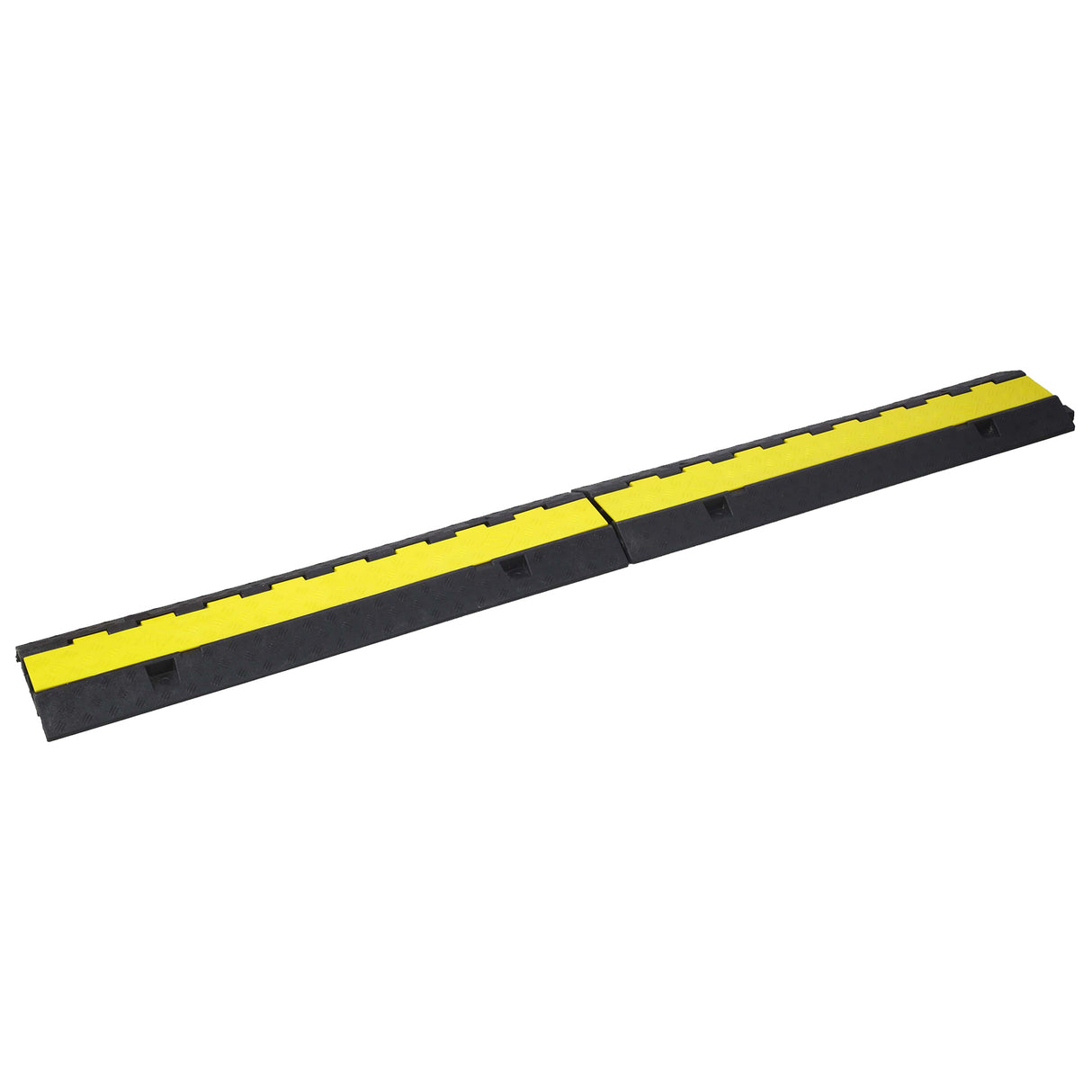 3 Packs Cable Protector Ramp 2 Channels Speed Bump Hump Rubber Modular Rated 11000 LBS Load Capacity