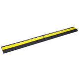 3 Packs Cable Protector Ramp 2 Channels Speed Bump Hump Rubber Modular Rated 11000 LBS Load Capacity