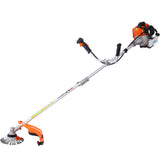 52cc Weed Wacker Gas Powered 3 in 1 Multifunction String Trimmer 8 inch Weed Wacker Attachments Heads 10" Metal 3T Blade Rubber Handle Shoulder & Strap Included EPA Compliant