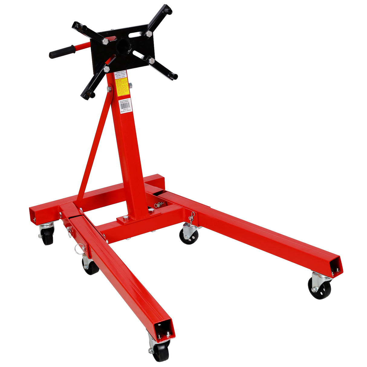 Support moteur bloc véhicule tête rotative pliante en acier 2000 lbs