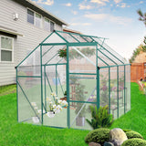 6 x 8 FT Outdoor Patio Greenhouse Green