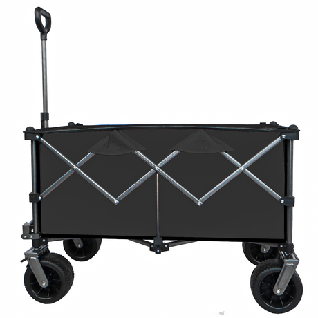 Chariot pliable pliable, chariot de plage pliable, Push Pull, noir