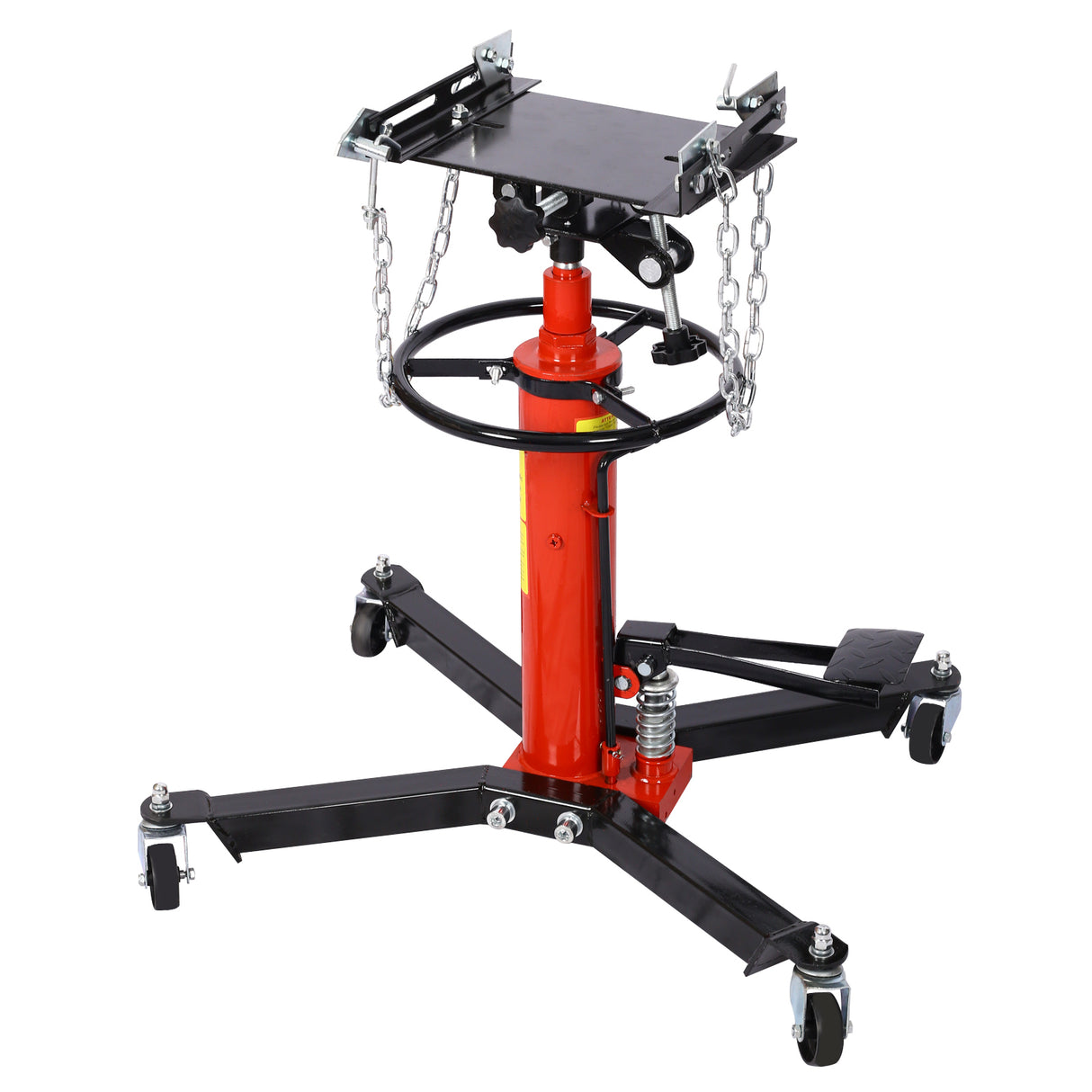 1660lbs Hydraulic Transmission Jack 2 Stage w/ 360° for Car Lift 0.75 Ton