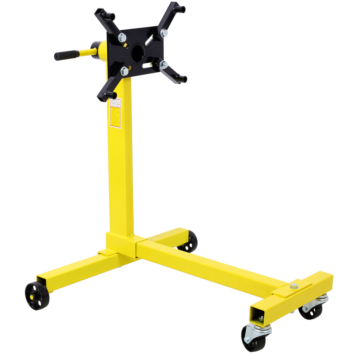 Rotating Coyote Engine Stand with 1000-Lb Capacity Hoists & Stands Test Run--Yellow