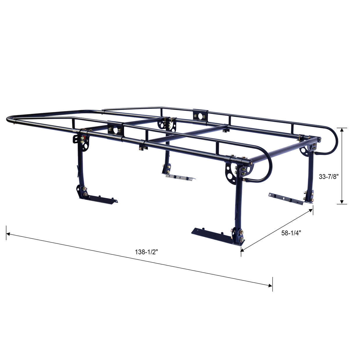 1000 LBS réglable camion entrepreneurs Rack échelle ramassage Kayak bois support barre latérale longue cabine