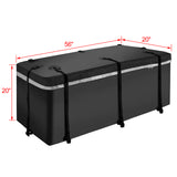 Hitch Mount Cargo Carrier Basket 60" X 21" X 6" + vanntett lastepose 16 kubikkfot (56" 20" 20") Dravektkapasitet på 500 pund og en sammenleggbar arm med festestabilisatornett og stropper