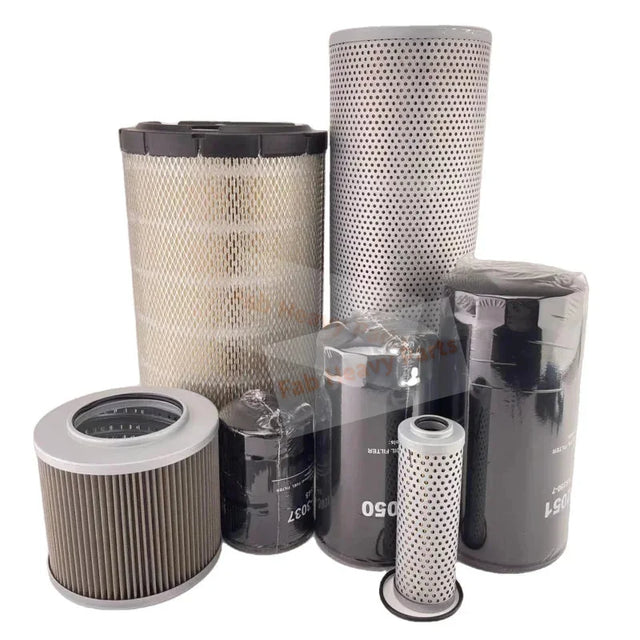 Kit de filtro para excavadora Hitachi EX100-2 EX100-3 motor 4BD1