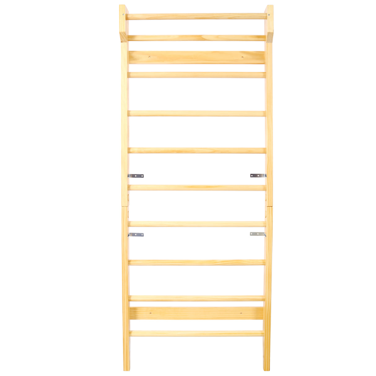 Wooden Swedish Ladder Stall Bars Set for Physical Therapy & Gymnastics with Adjustable Pull-up Bar 286 lbs Capacity