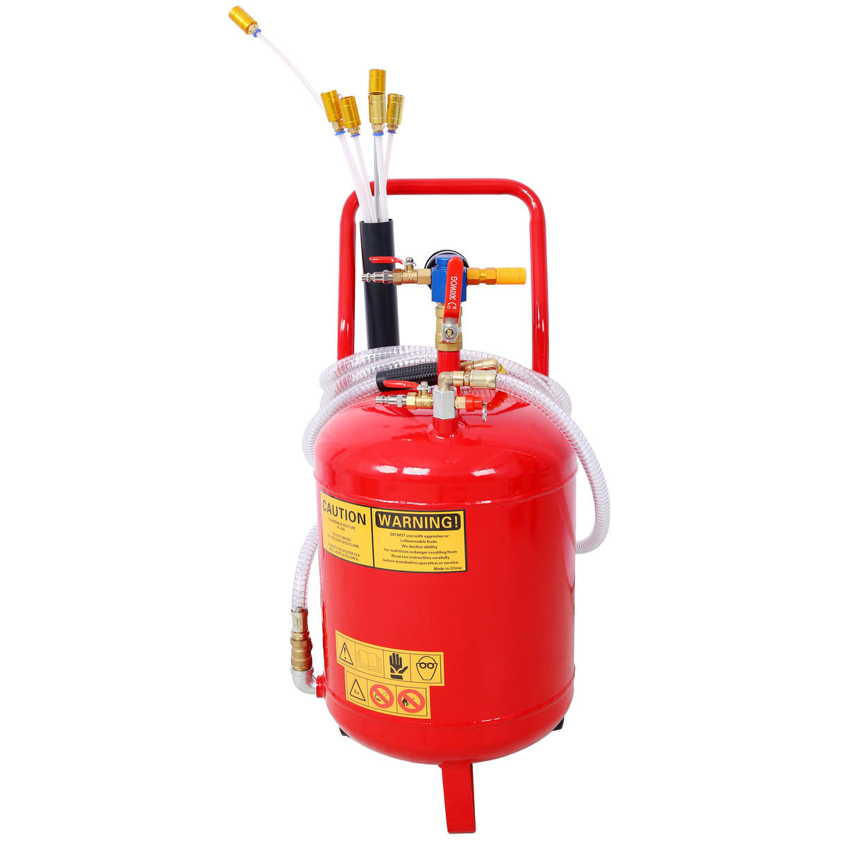 Oil Extractor Portable Air Pneumatic Waste Oil Garage Extractor Drain Tank Professional Fluid Evacuator Portable Integrated Level Gauge