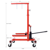 Hydraulic Door Remover at Installer Jack Hoist Lift Stand Dolly Red