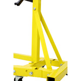 Folding Engine Stand 2000 LBS Capacity Motor Hoist 360 Degree Adjustable Mounting Head Dolly Mover Auto Repair Rebuild Jack--Yellow