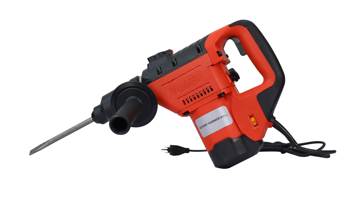 Martello Perforatore 1100W 1-1/2" SDS Plus Trapano 3 Funzioni Rosso Nero