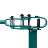 Pedestal Floor Compact Bender 7 Dies Versatile Compact Metal Tubing 44' Mount Powdercoat Telescoping Handle Maximum 5/8" Thick 1-15/16" Width Green