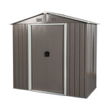 6ft x 4ft Outdoor Metal Storage Shed Grey