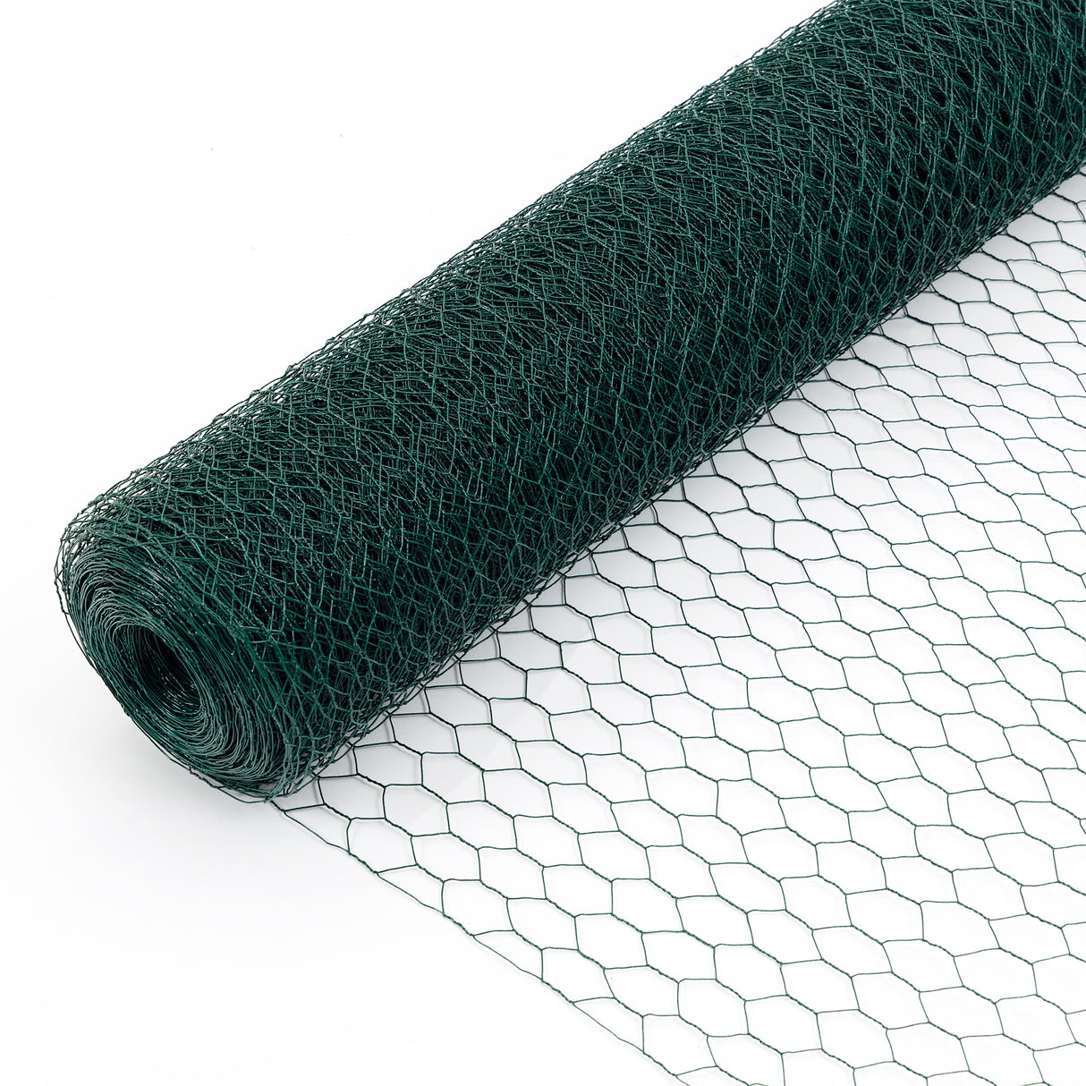 60M Large Size Galvanized Hexagonal Floral Green Chicken Wire Outdoor Anti-Rust Wire Poultry Netting for Garden Coop Wire Fencing Steel