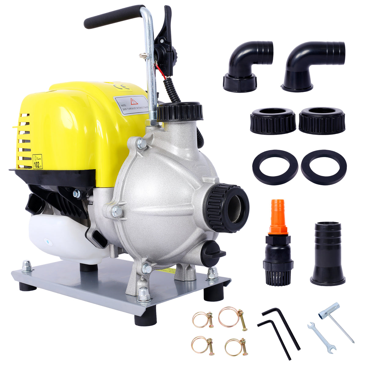 38CC 4-Stroke Gasoline 1.5Inch Portable Gas-Powered Commercial Engine Water Pump for Flood Landscaping or Gardening Irrigation 8500r/min