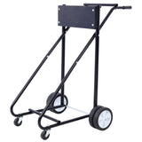 Outboard Boat Motor Stand Engine Carrier Cart Dolly for Storage 315lbs Weight Capacity w/Wheels Black