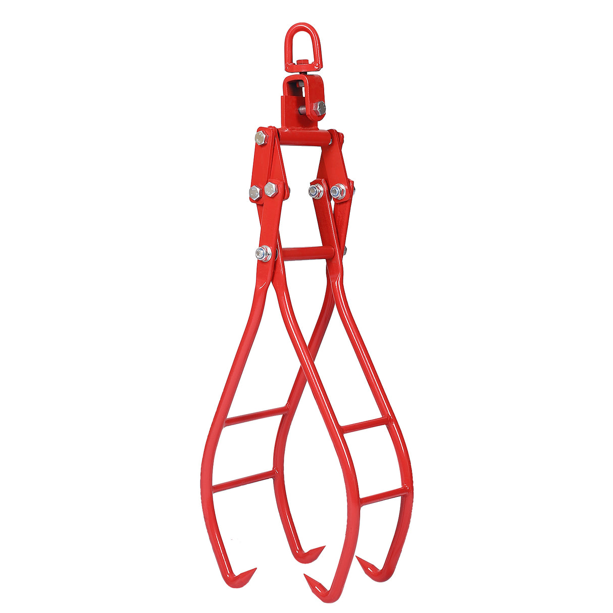 4 Claw Timber Log Lifting Logging Tongs Grabber Tong 36" Red