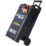 12V & 24V Wheeled Battery Charger Fully Automotive Battery Maintainer Jump Starter Dial Display Telescopic Handle