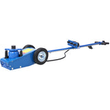 22 Ton Hydraulic Floor Jack Air-Operated Axle Bottle na may 4 Extension Saddle Set Built-in Wheels Blue