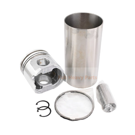 1 jeu de Kit de piston et de chemise de cylindre pour pelle rétro Komatsu WB150PS-2, adapté à Yanmar 4TNE106T, moteur Komatsu 4D106T