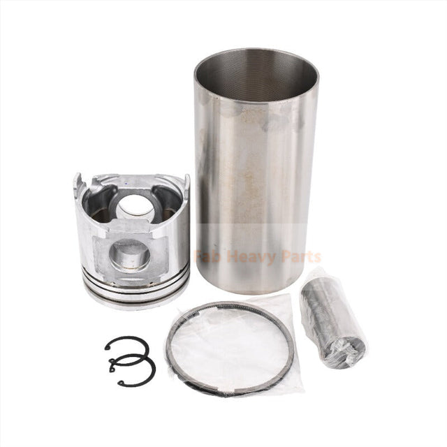 1 jeu de Kit de piston et de chemise de cylindre pour pelle rétro Komatsu WB150PS-2, adapté à Yanmar 4TNE106T, moteur Komatsu 4D106T