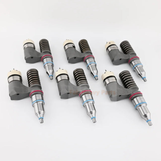 6 PCS Fuel Injector 153-7923 1537923 Fits for Caterpillar CAT Engine 3176B 3176 C12, Remanufactured