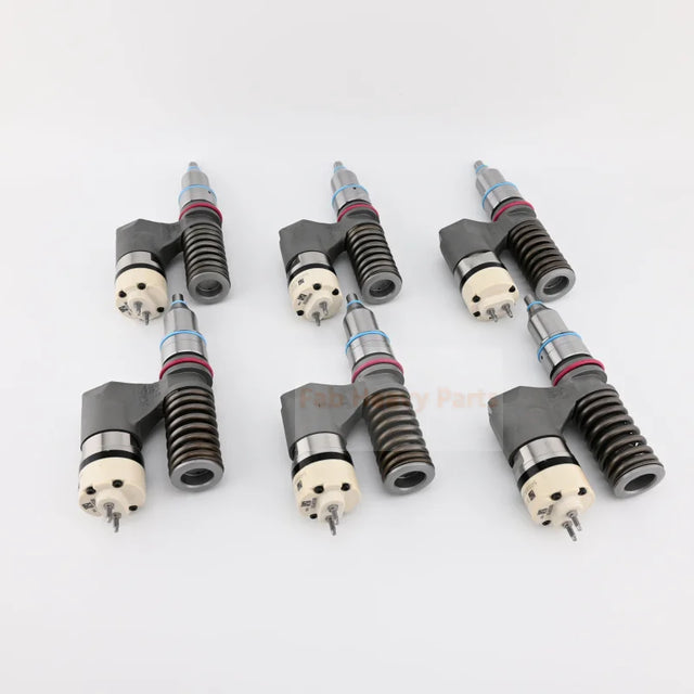 6 PCS Fuel Injector 153-7923 1537923 Fits for Caterpillar CAT Engine 3176B 3176 C12, Remanufactured