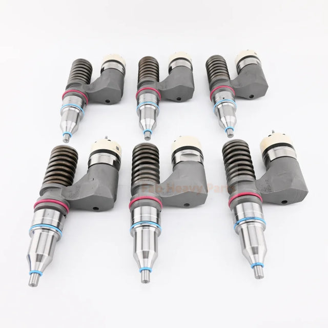 6 PCS Fuel Injector 153-7923 1537923 Fits for Caterpillar CAT Engine 3176B 3176 C12, Remanufactured