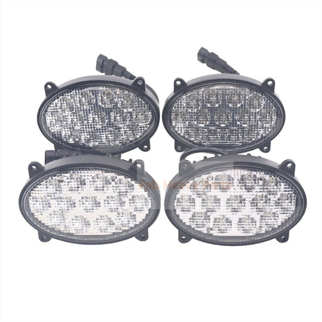 4 PCS Headlight RE260102 RE173600 Angkop para sa John Deere Tractor 8120 8130 8230 8330 8530 9330