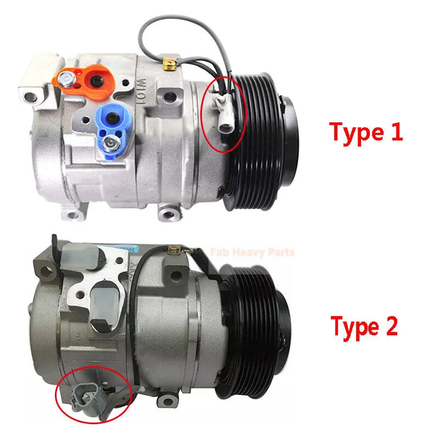 12V 10S15C A/C Compressor 88310-25220 88320-25110 Fits for Toyota Hiace Hilux Tiger Dyna Land Cruiser Prado