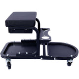 Ultimate Rolling Detailing & Utility Cart For Cars Trucks SUVs RVs Home Garden Garage & More 15' 1/2" x 8' 3/4" x 18' 1/2" Black