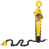 Lever Chain Hoist 1 1/2 Ton 3300LBS Capacity 5 FT Come Along with Heavy Duty Hooks Ratchet Lever Block Lift Puller