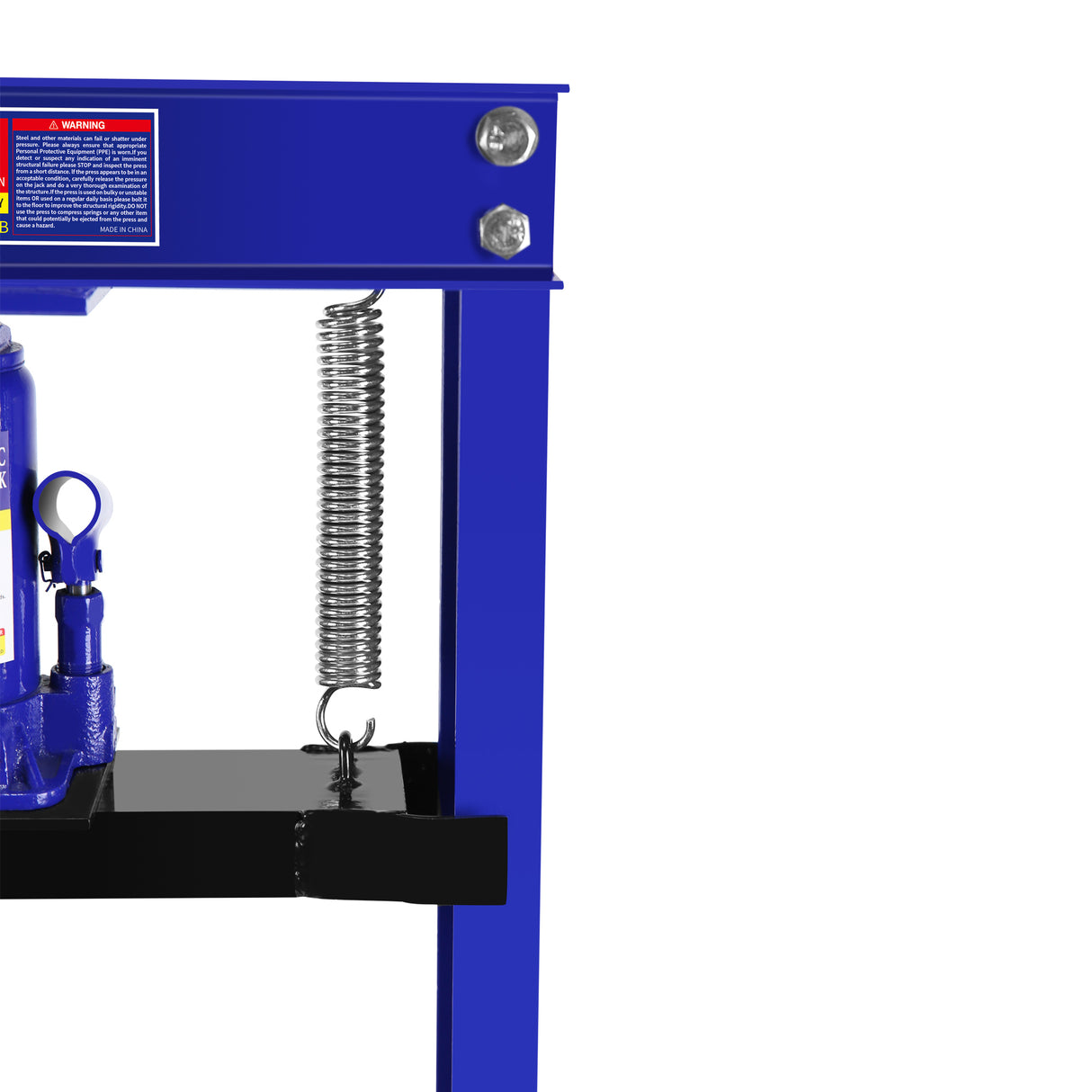 Steel H-Frame Hydraulic Shop Press na may Stamping Plate para Baluktot Ituwid o Pindutin ang mga Bahagi na may Pressure Gauge Install Bearings at U-Joints na 12 Ton (24,000 lb) na Kapasidad